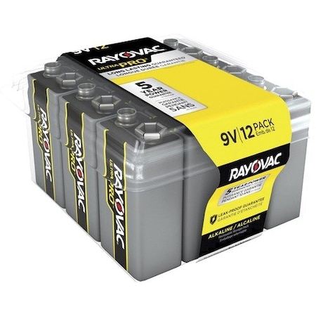 Spectrum Brands BATTERIES, ALKALINE, 12PK RAYAL9V12PPJCT